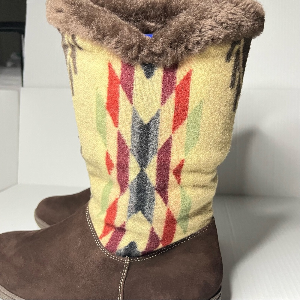 Pendleton Aztec Knit Boots - Picture 2 of 14